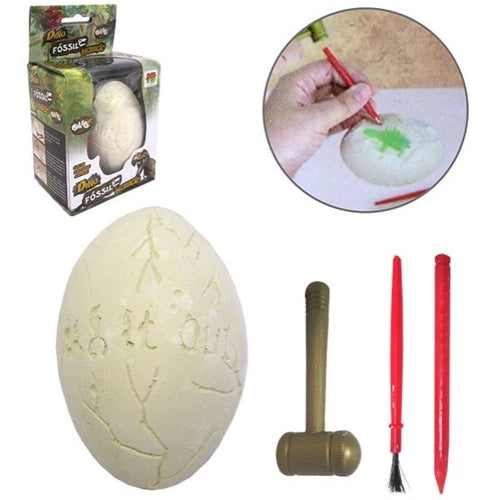 Kit Dino Fóssil Escavação Ovo Arqueologia - Dm Toys Kit Dino Fóssil Escavação Ovo Arqueologia - Dm Toys